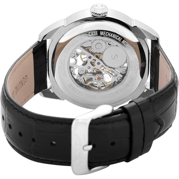 Men's Specialty Mechanical Watch with Leather Strap