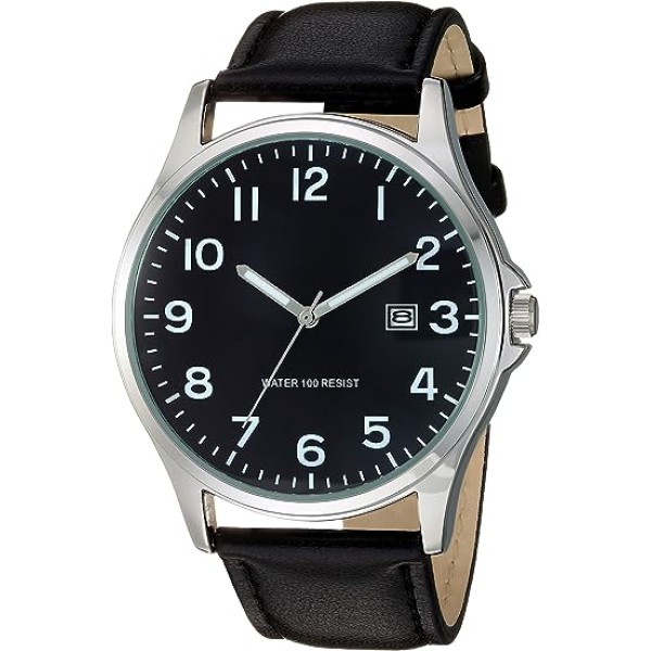 Men's Easy to Read Strap Watch